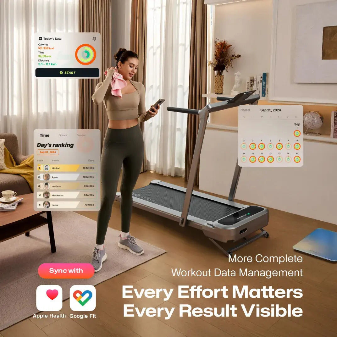 Urevo FoldiMix 5L Pro Smart löpband 400 x 1200 mm 13,4 km/t